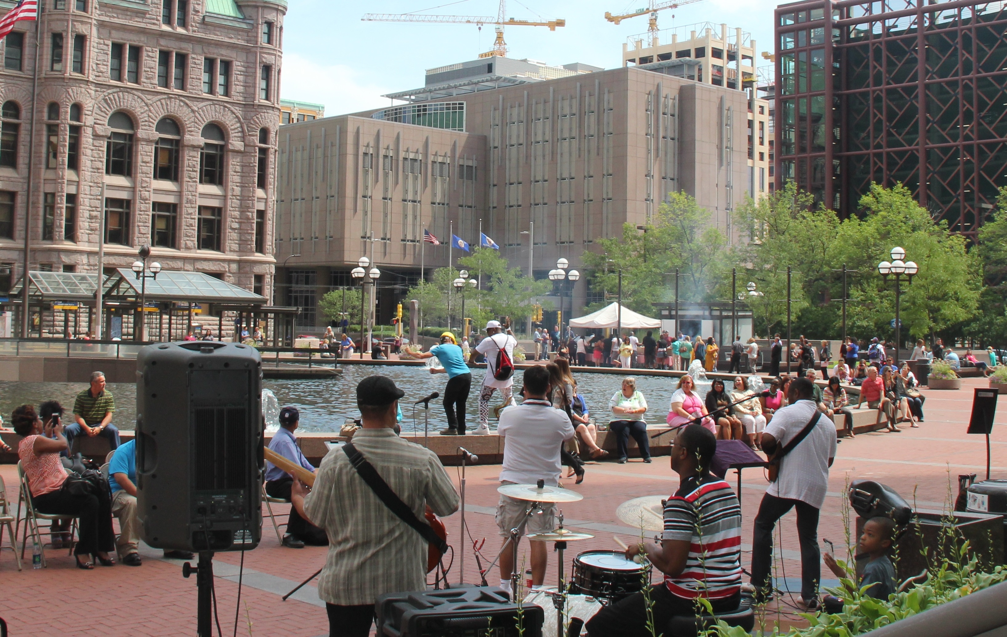 8/5/15 The Dap Squad Live Outdoor Concert Hennepin County Court